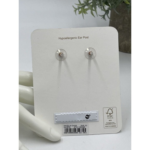 J. Crew Beaded Tassel Earrings Taupe Blush Gold Plated Brass Casting BN348 NWT - Picture 6 of 11